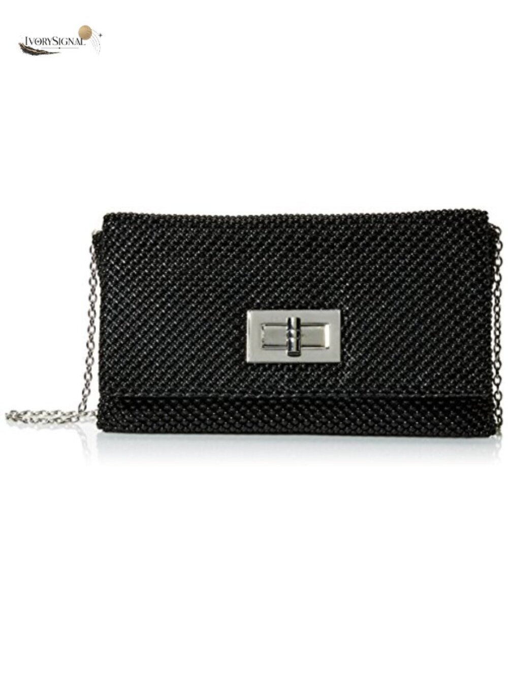 Mesh Evening Clutch with Removable Shoulder Strap